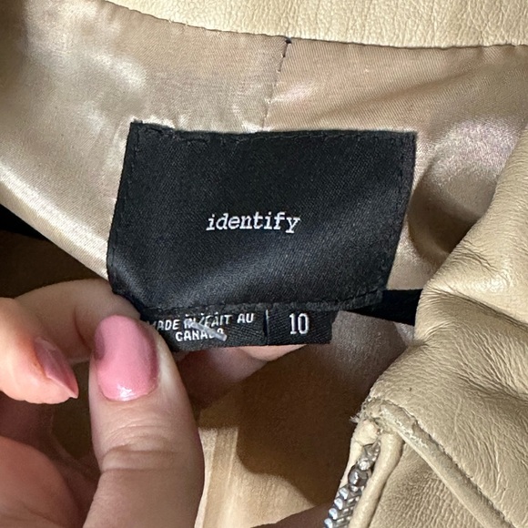 Identify Lace Up Cream 100% Leather SZ 10 - Picture 6 of 9